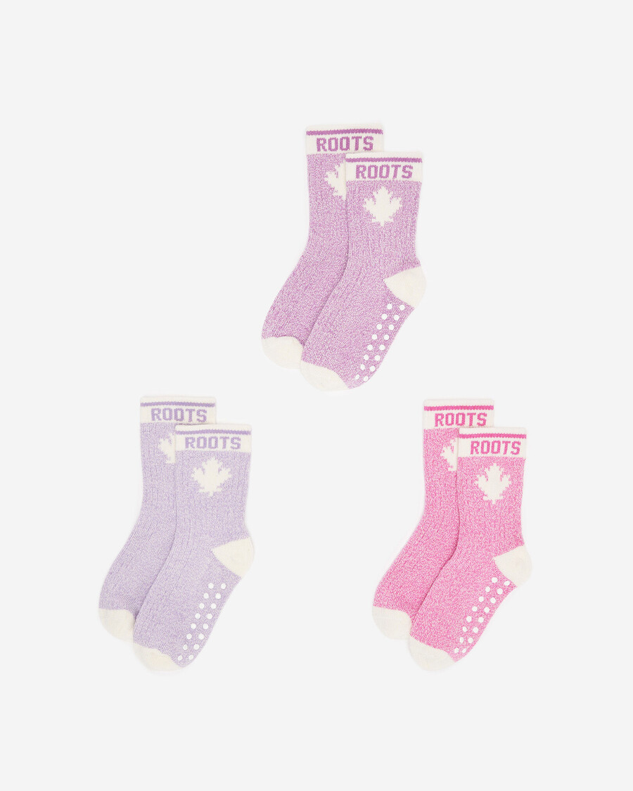 lot de 3 chaussettes baby toddler cabin maple