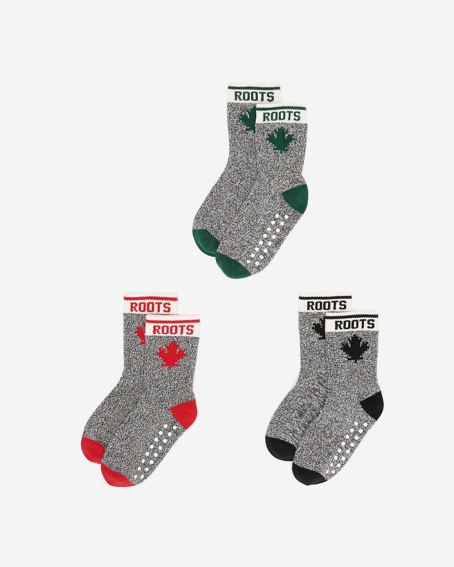 lot de 3 chaussettes baby toddler cabin maple