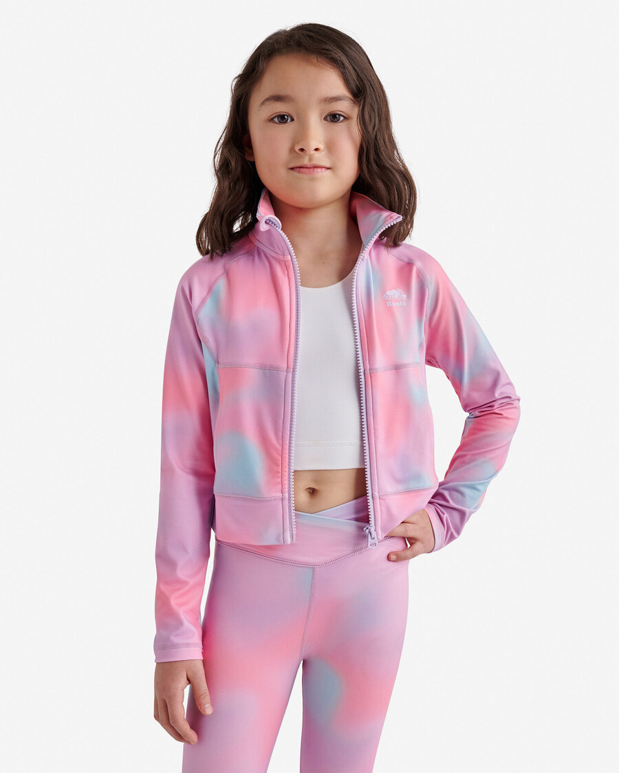 veste de survêtement zippée pour filles