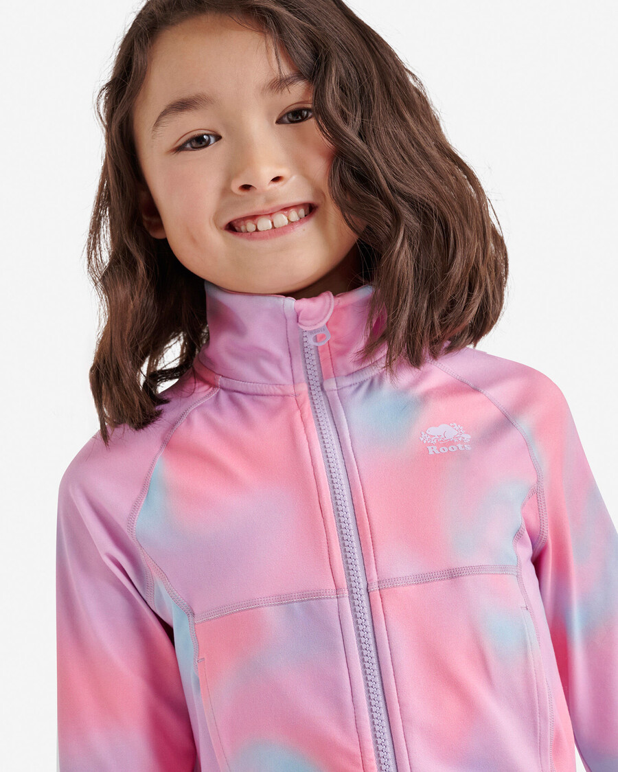 veste de survêtement zippée pour filles