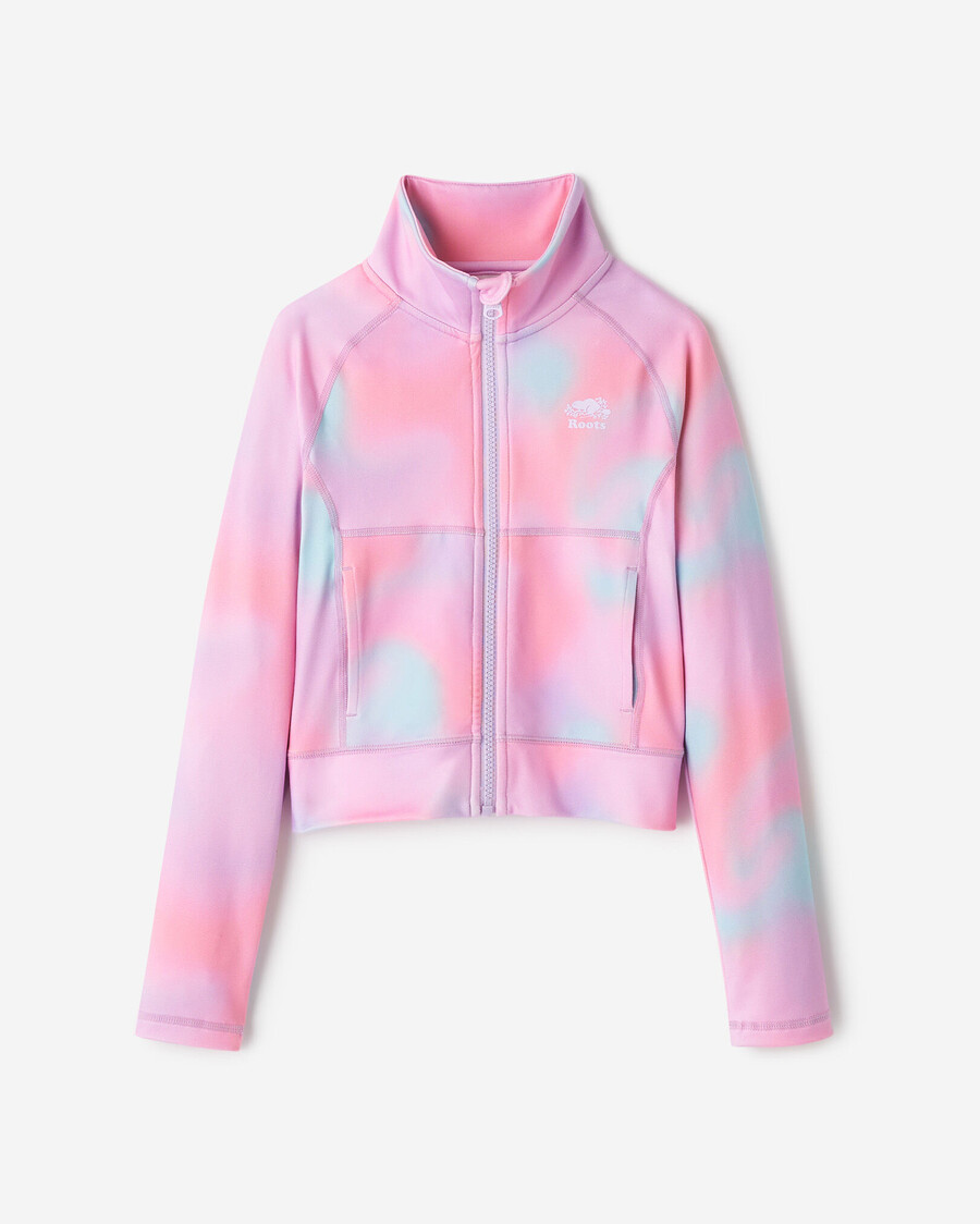 veste de survêtement zippée pour filles