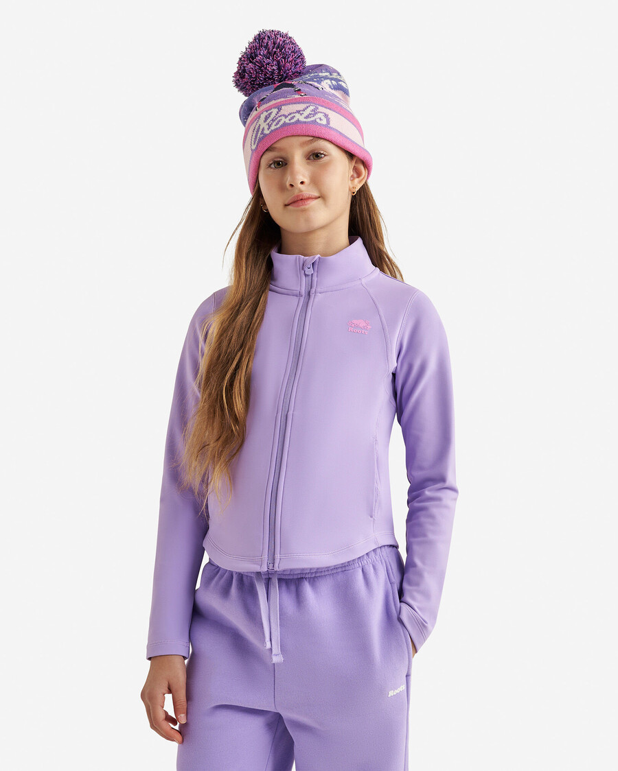 veste de survêtement chaude et active pour filles