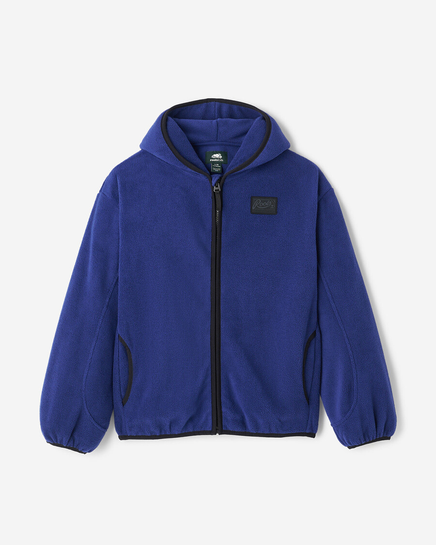 sweat à capuche zippé en microfibre polaire pour enfants