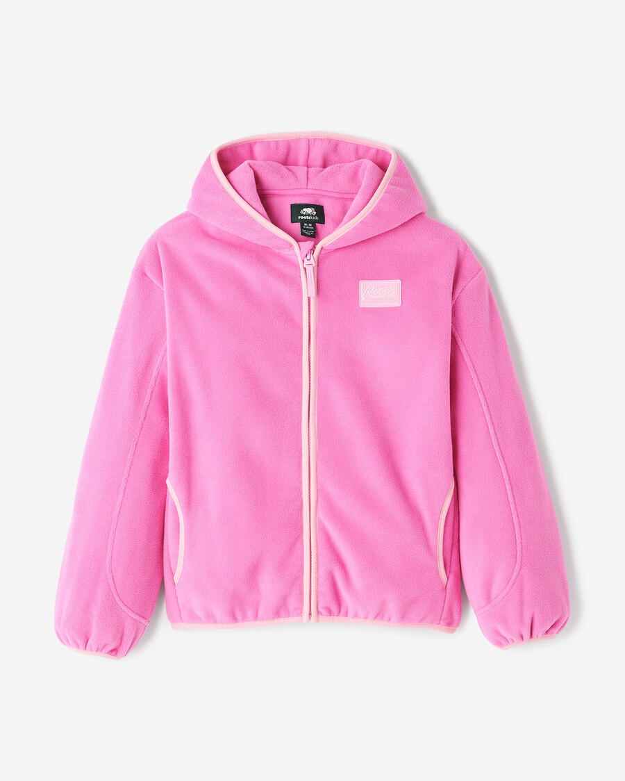 sweat à capuche zippé en microfibre polaire pour enfants