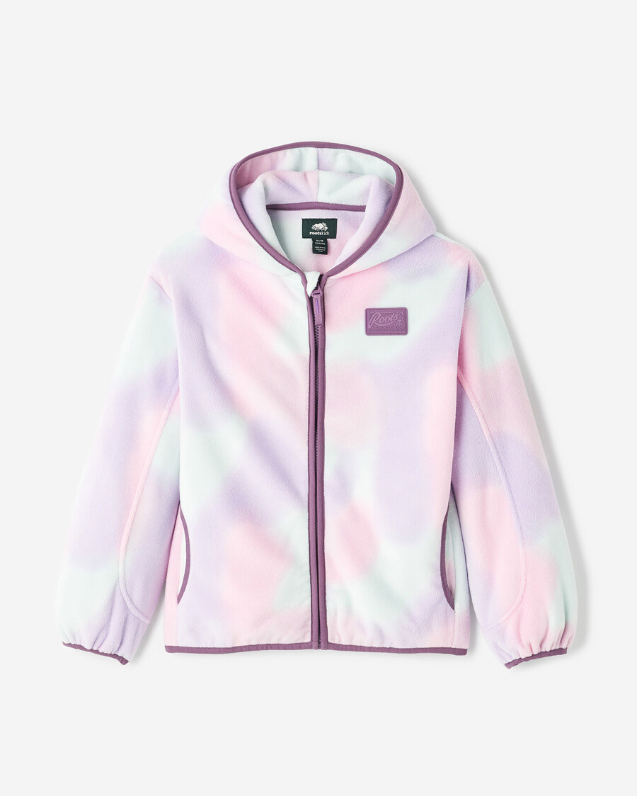 sweat à capuche zippé en microfibre polaire pour enfants