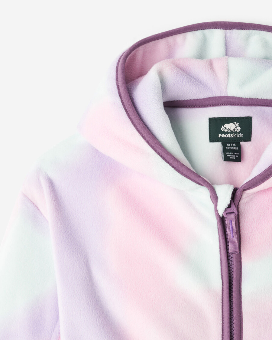 sweat à capuche zippé en microfibre polaire pour enfants