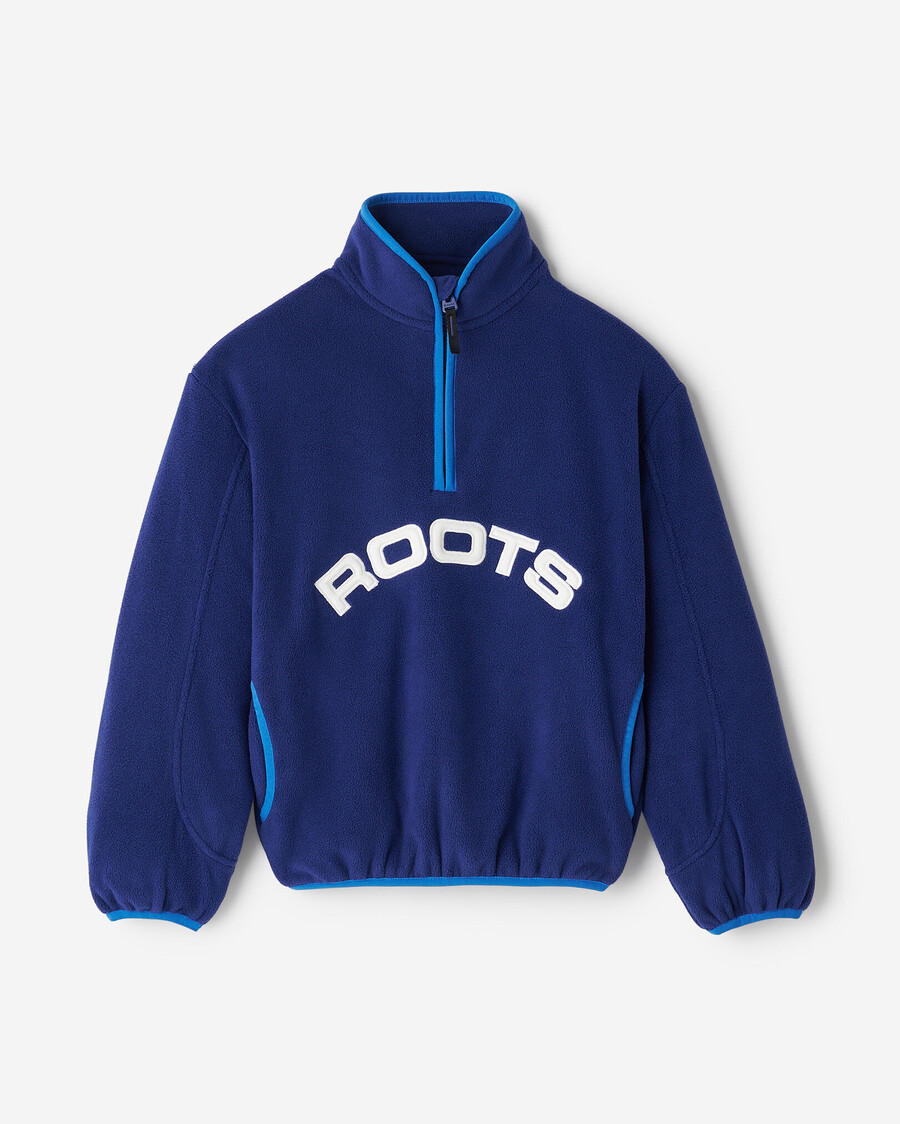 pull zippé demi-zip en microfibre polaire pour enfants