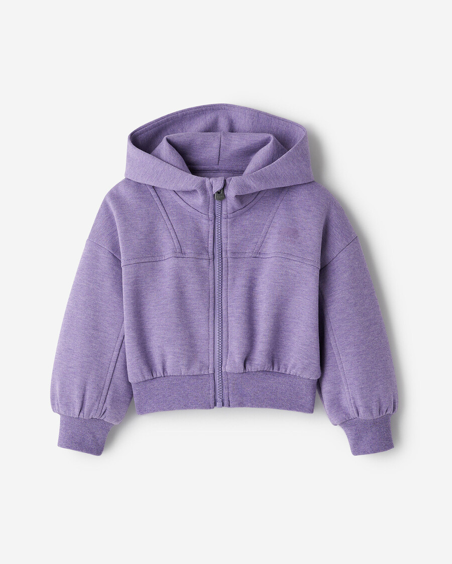 sweat à capuche zippé pour petites filles
