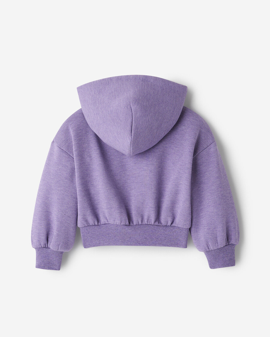sweat à capuche zippé pour petites filles