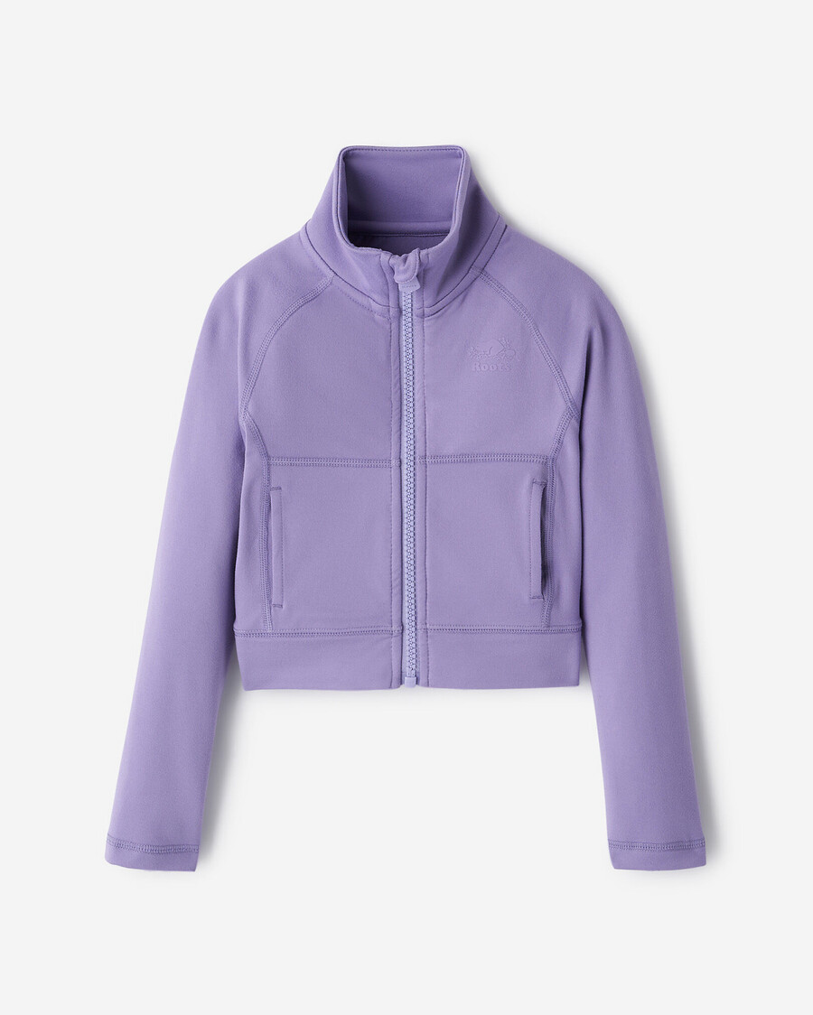 veste de survêtement zippée active pour petites filles