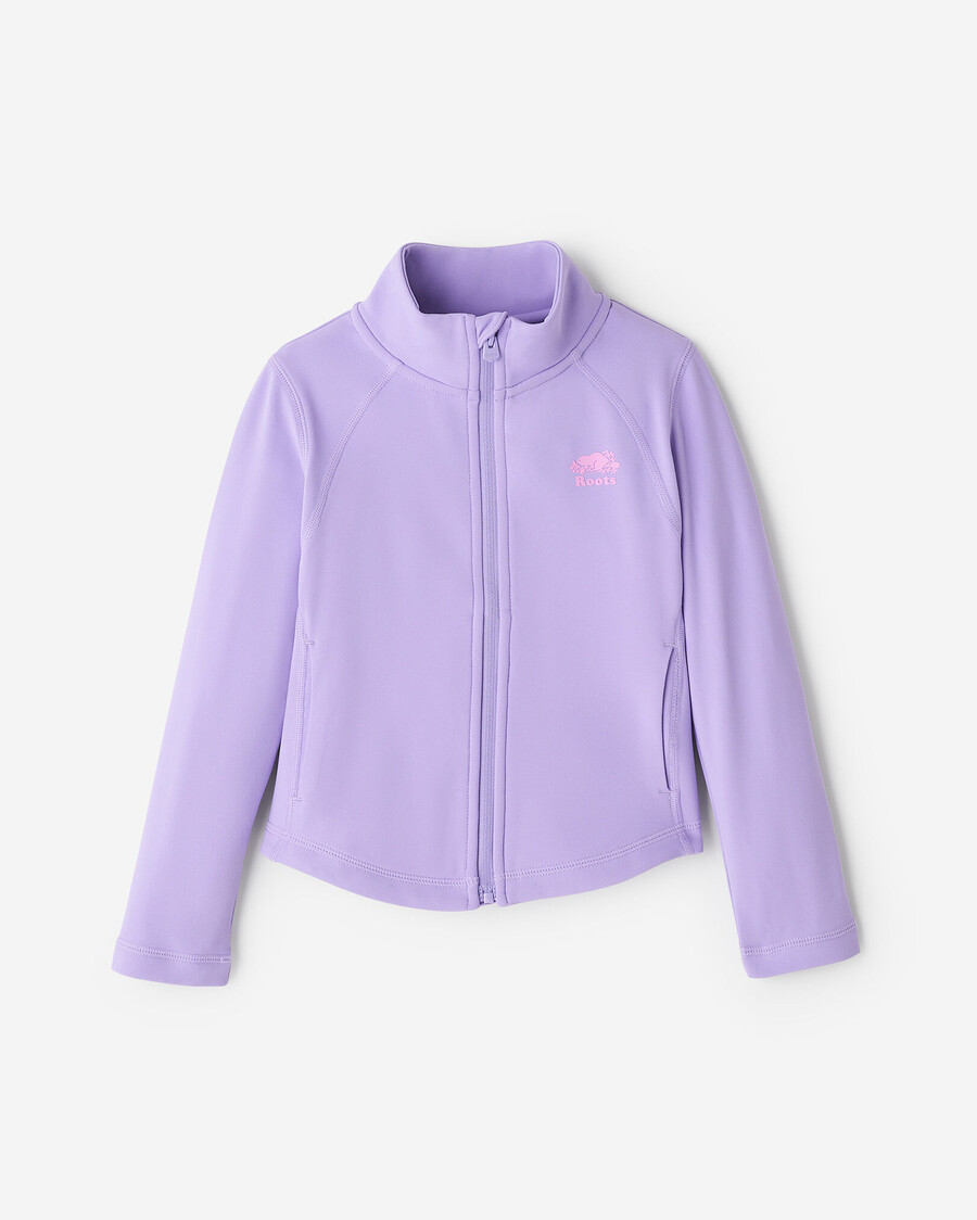 veste de survêtement chaude et active pour petites filles