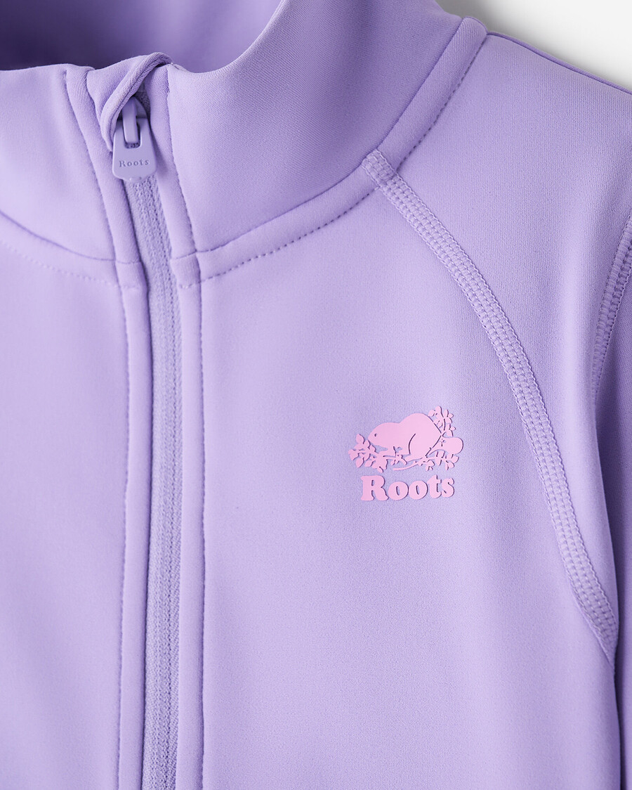 veste de survêtement chaude et active pour petites filles