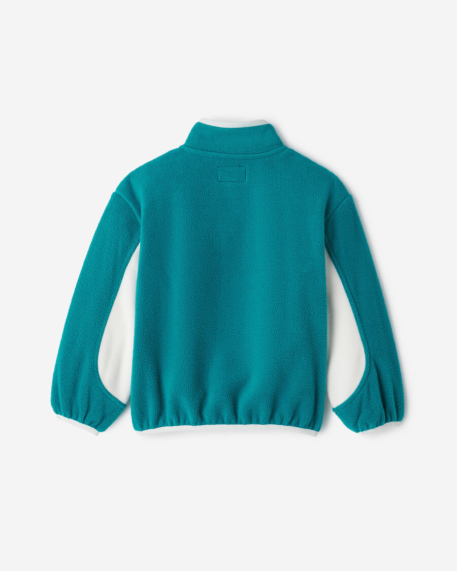 pull en microfibre polaire active pour tout-petits à demi-zip
