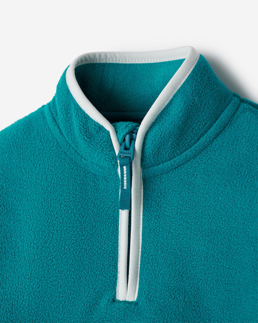 pull en microfibre polaire active pour tout-petits à demi-zip