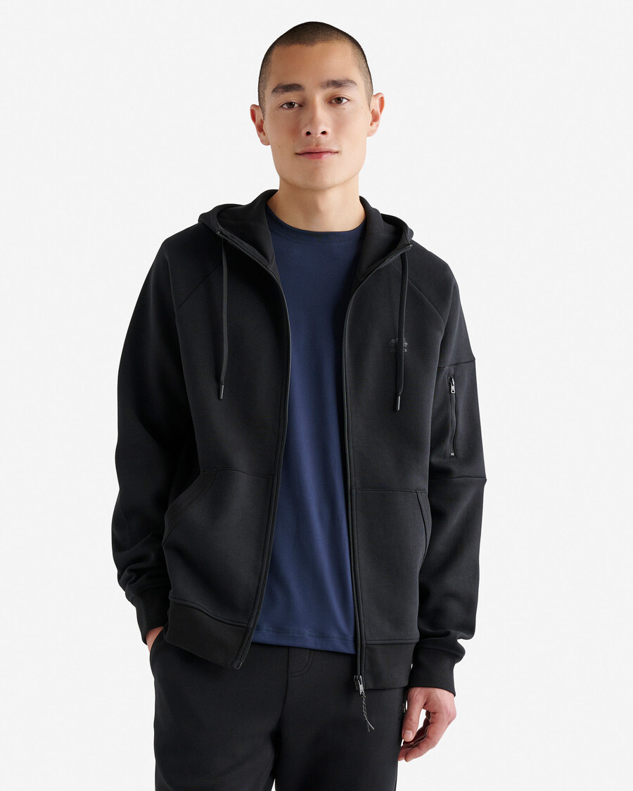 sweat à capuche zippé intégral recover interlock