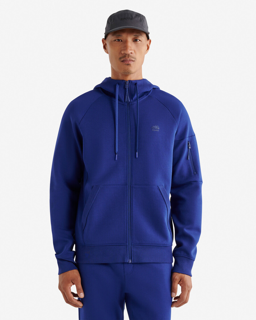 sweat à capuche zippé intégral recover interlock