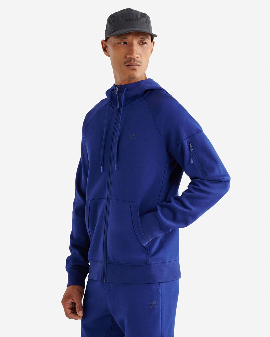 sweat à capuche zippé intégral recover interlock