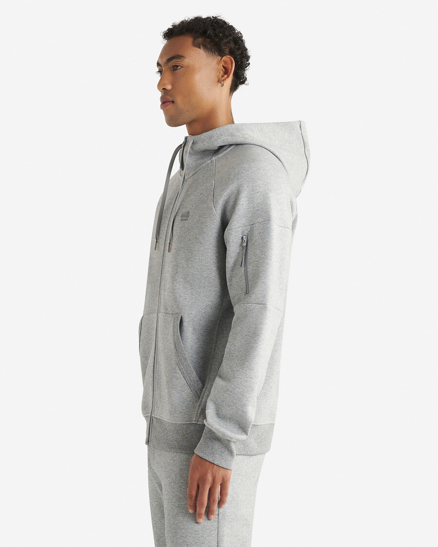 sweat à capuche zippé intégral recover interlock