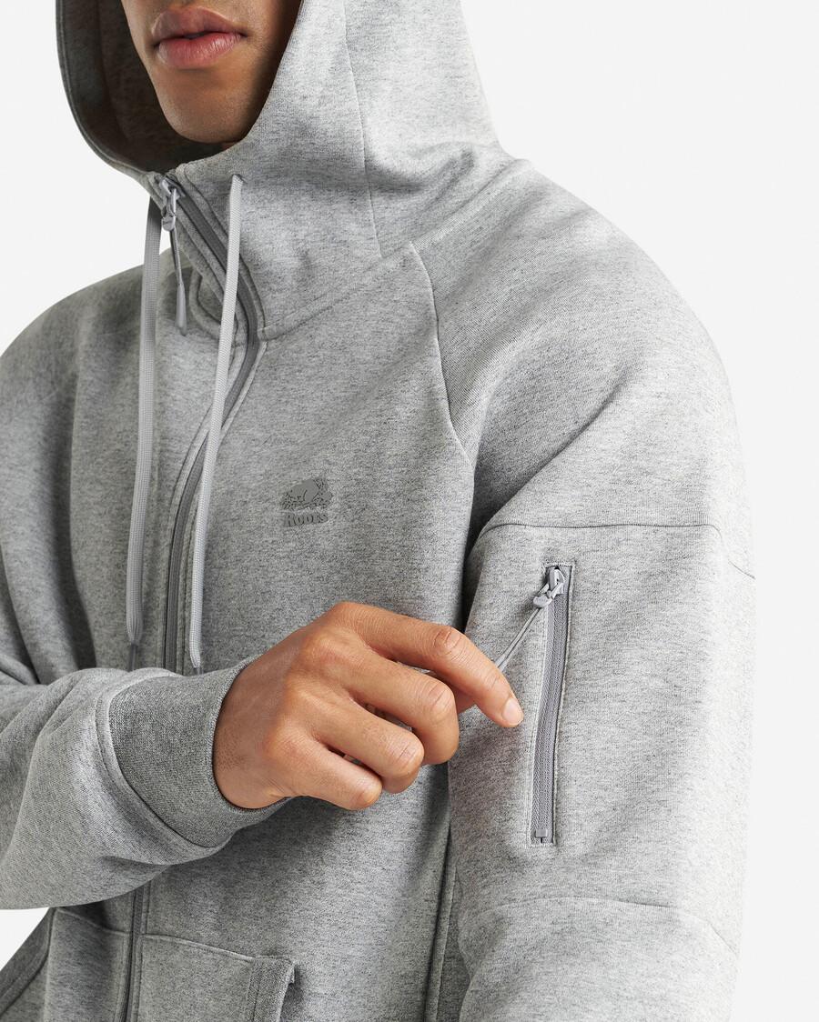sweat à capuche zippé intégral recover interlock