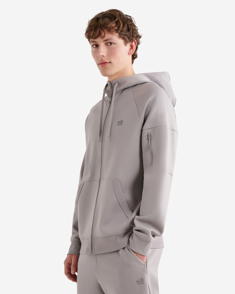 sweat à capuche zippé intégral recover interlock