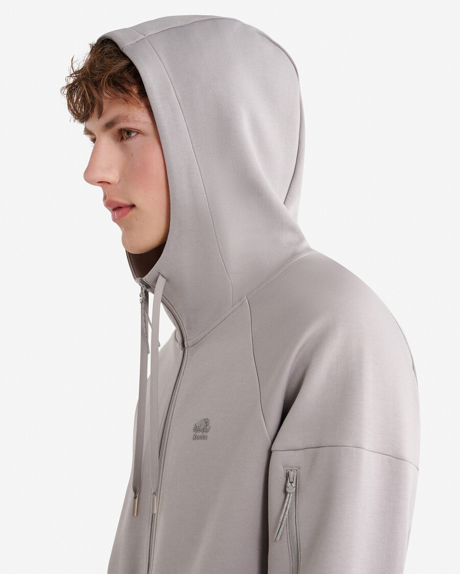 sweat à capuche zippé intégral recover interlock