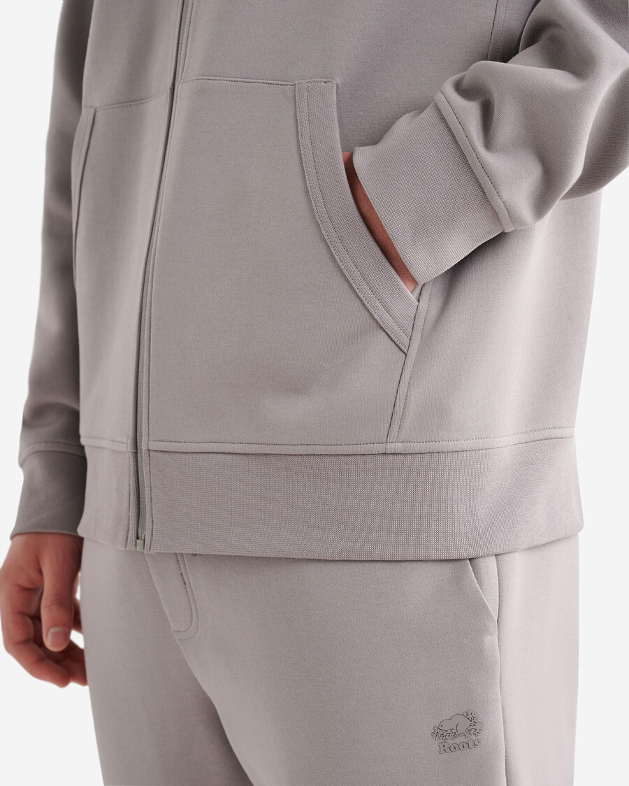 sweat à capuche zippé intégral recover interlock