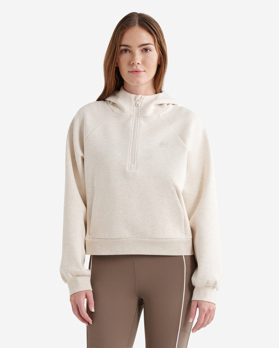 sweat à capuche roam à demi-zip