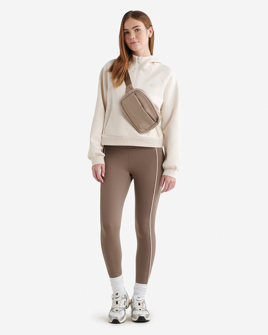 sweat à capuche roam à demi-zip