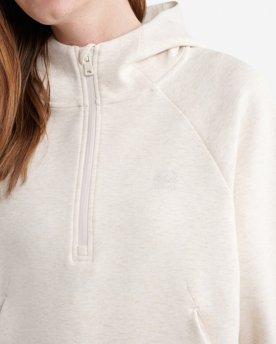 sweat à capuche roam à demi-zip