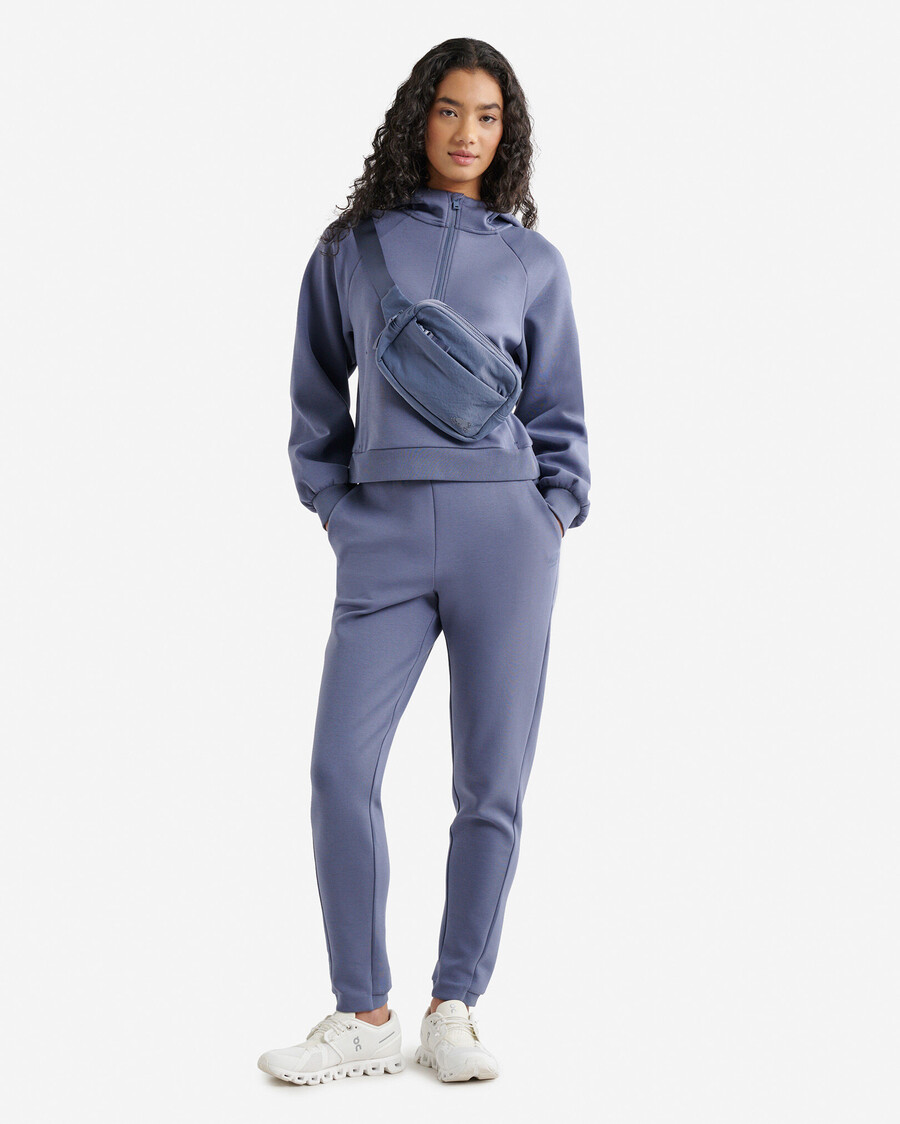 sweat à capuche roam à demi-zip