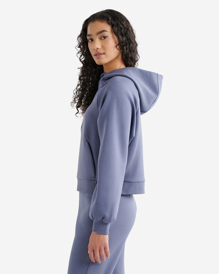 sweat à capuche roam à demi-zip