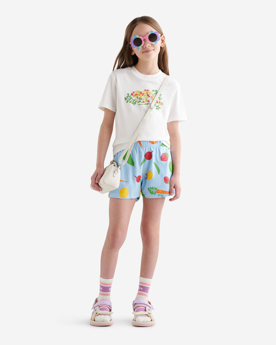 short imprimé jardin pour filles
