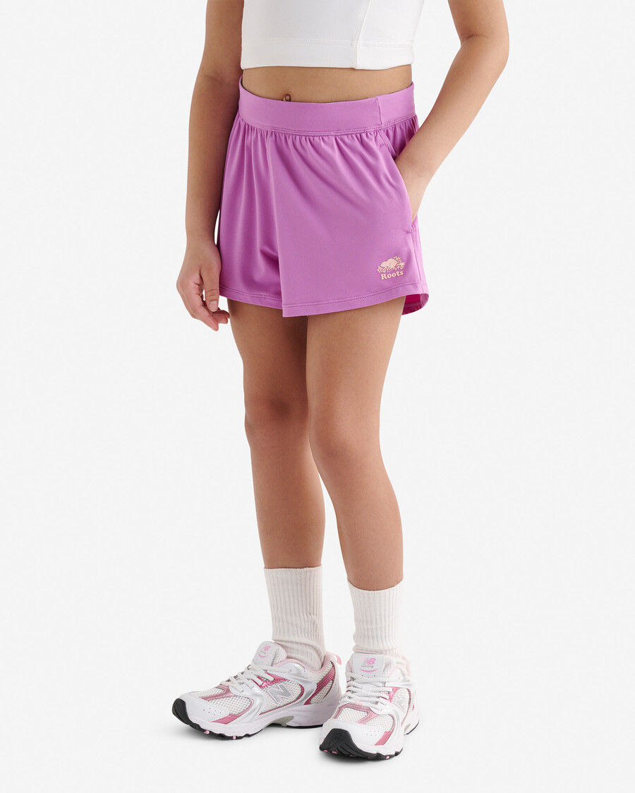 short de course actif pour filles
