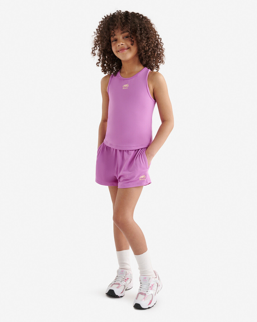 short de course actif pour filles