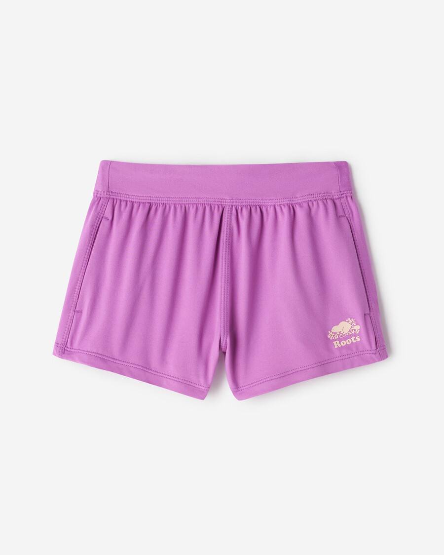 short de course actif pour petites filles