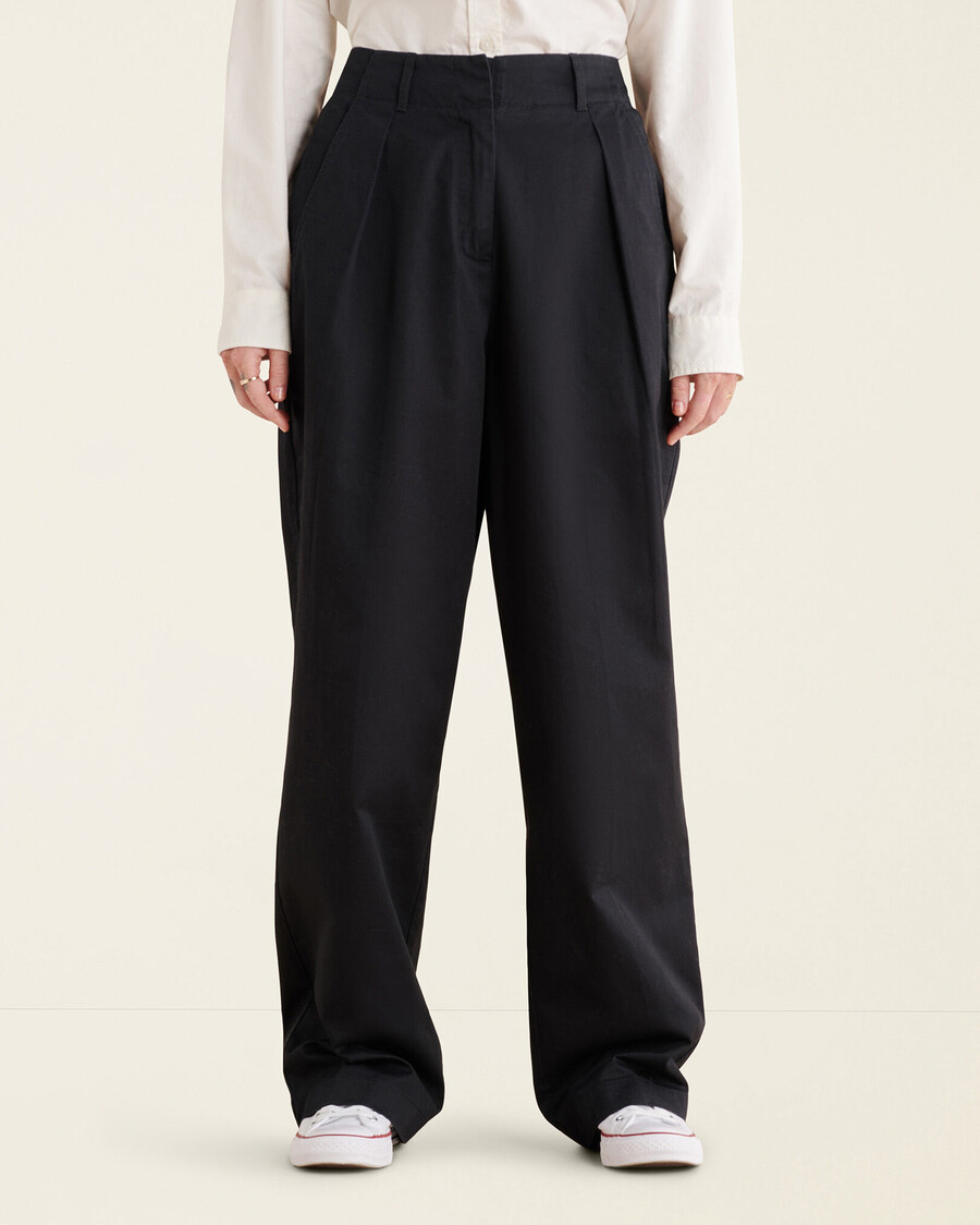 pantalon plissé dauphin
