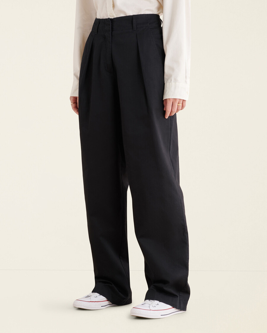 pantalon plissé dauphin