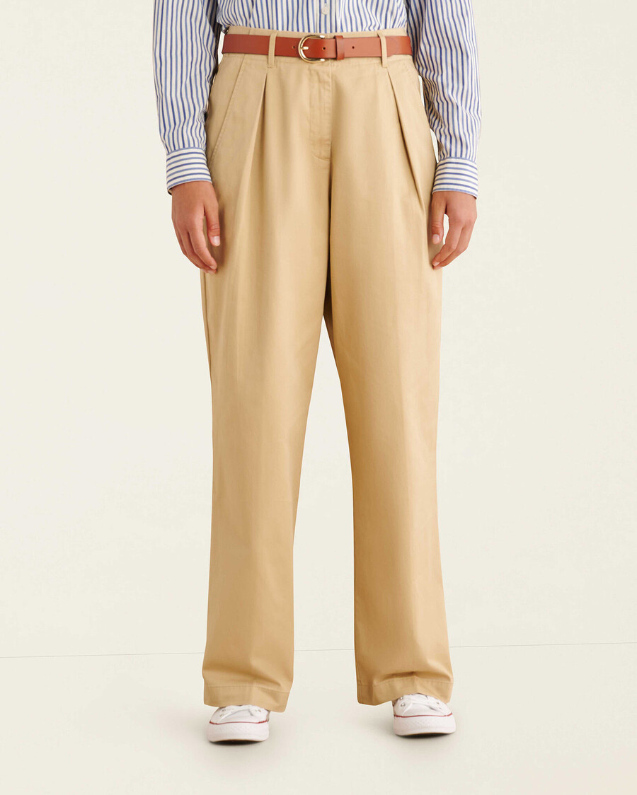 pantalon plissé dauphin