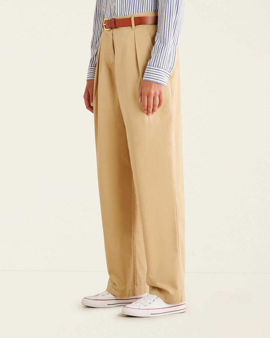 pantalon plissé dauphin