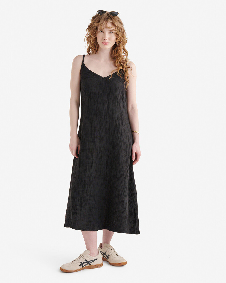 robe nuisette en gaze de coton isla