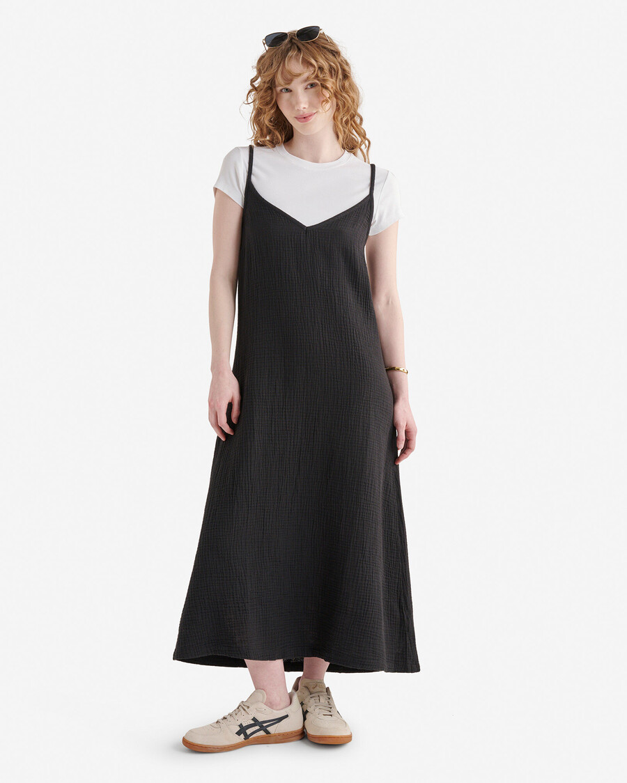 robe nuisette en gaze de coton isla