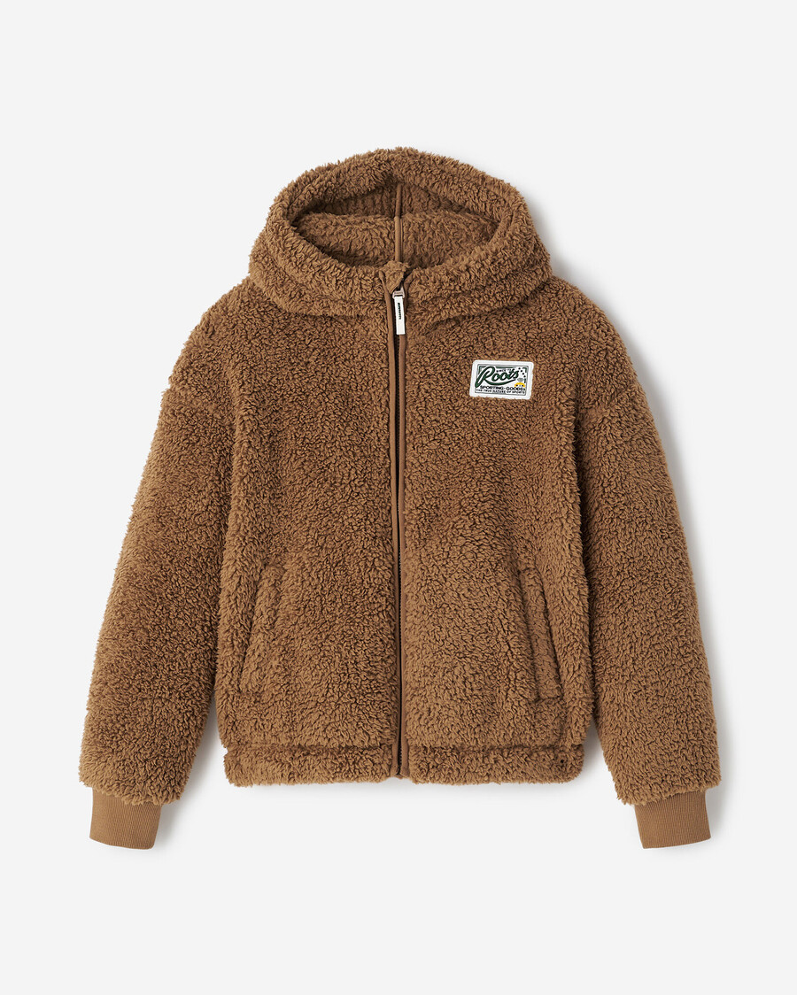 sweat à capuche zippé en polaire peau de mouton creekside pour enfants