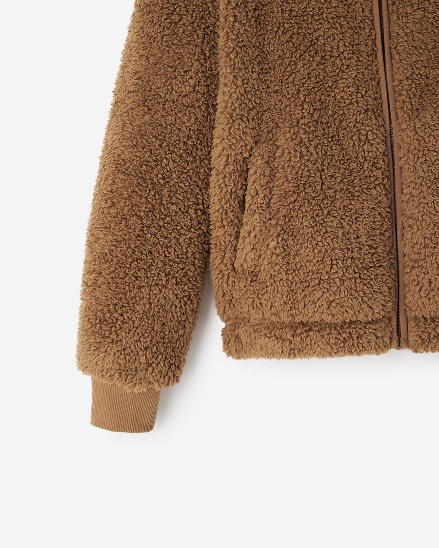 sweat à capuche zippé en polaire peau de mouton creekside pour enfants