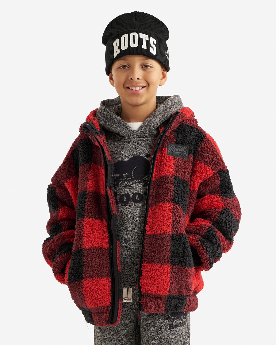 sweat à capuche zippé en polaire peau de mouton creekside pour enfants
