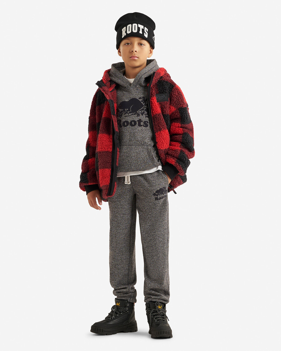 sweat à capuche zippé en polaire peau de mouton creekside pour enfants