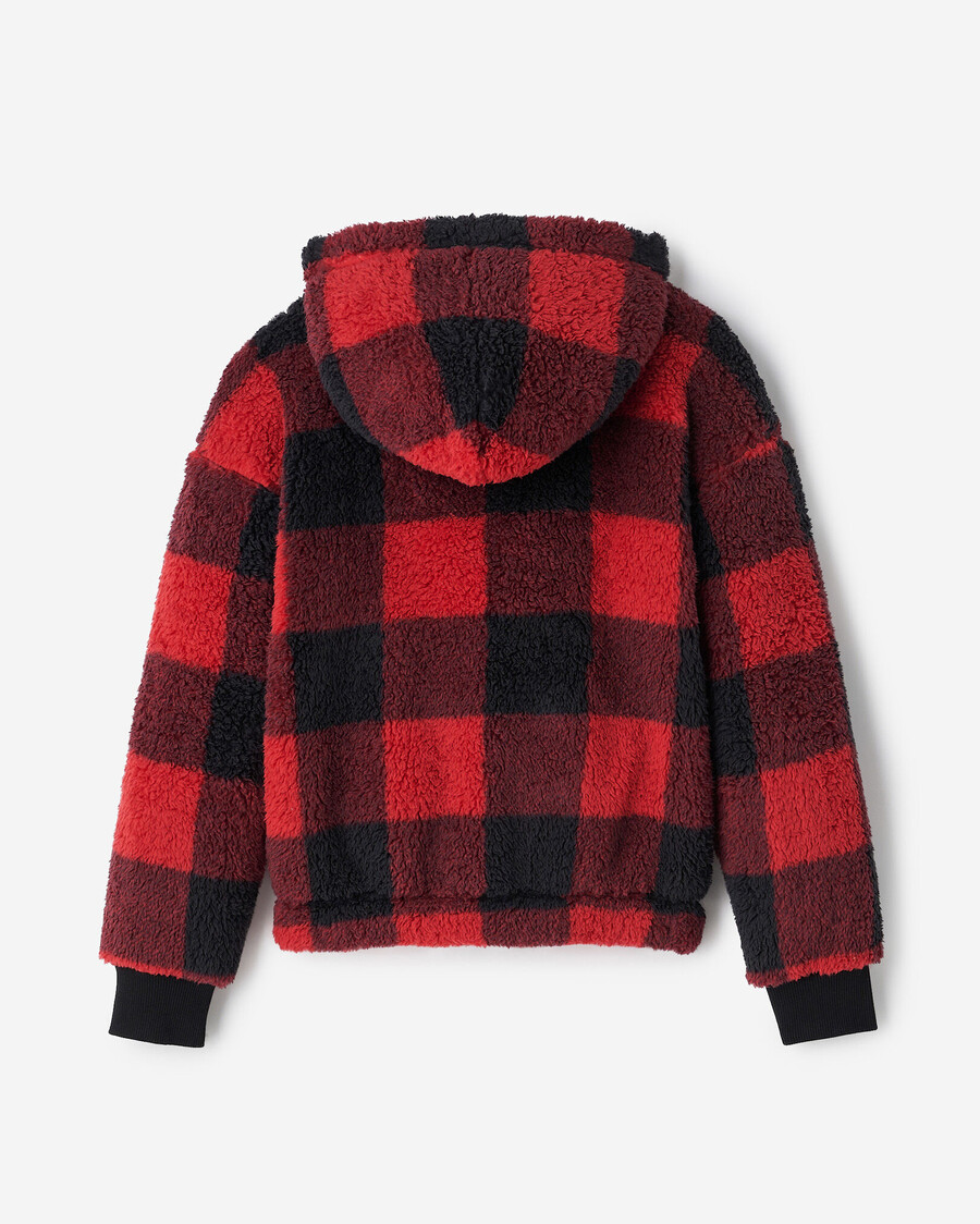 sweat à capuche zippé en polaire peau de mouton creekside pour enfants