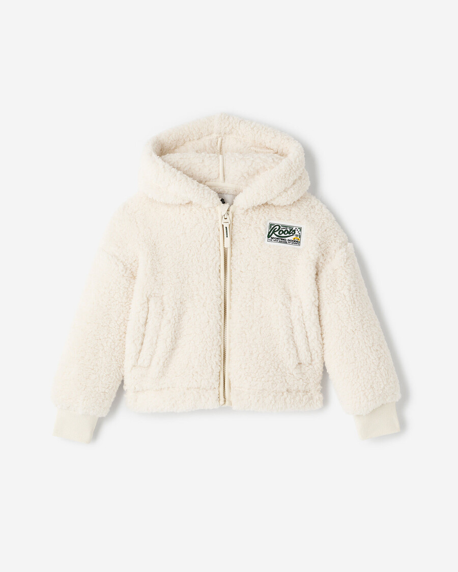 sweat à capuche zippé en polaire de mouton retournée creekside pour tout-petit