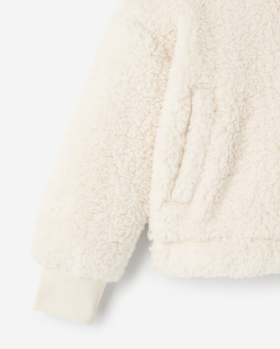 sweat à capuche zippé en polaire de mouton retournée creekside pour tout-petit