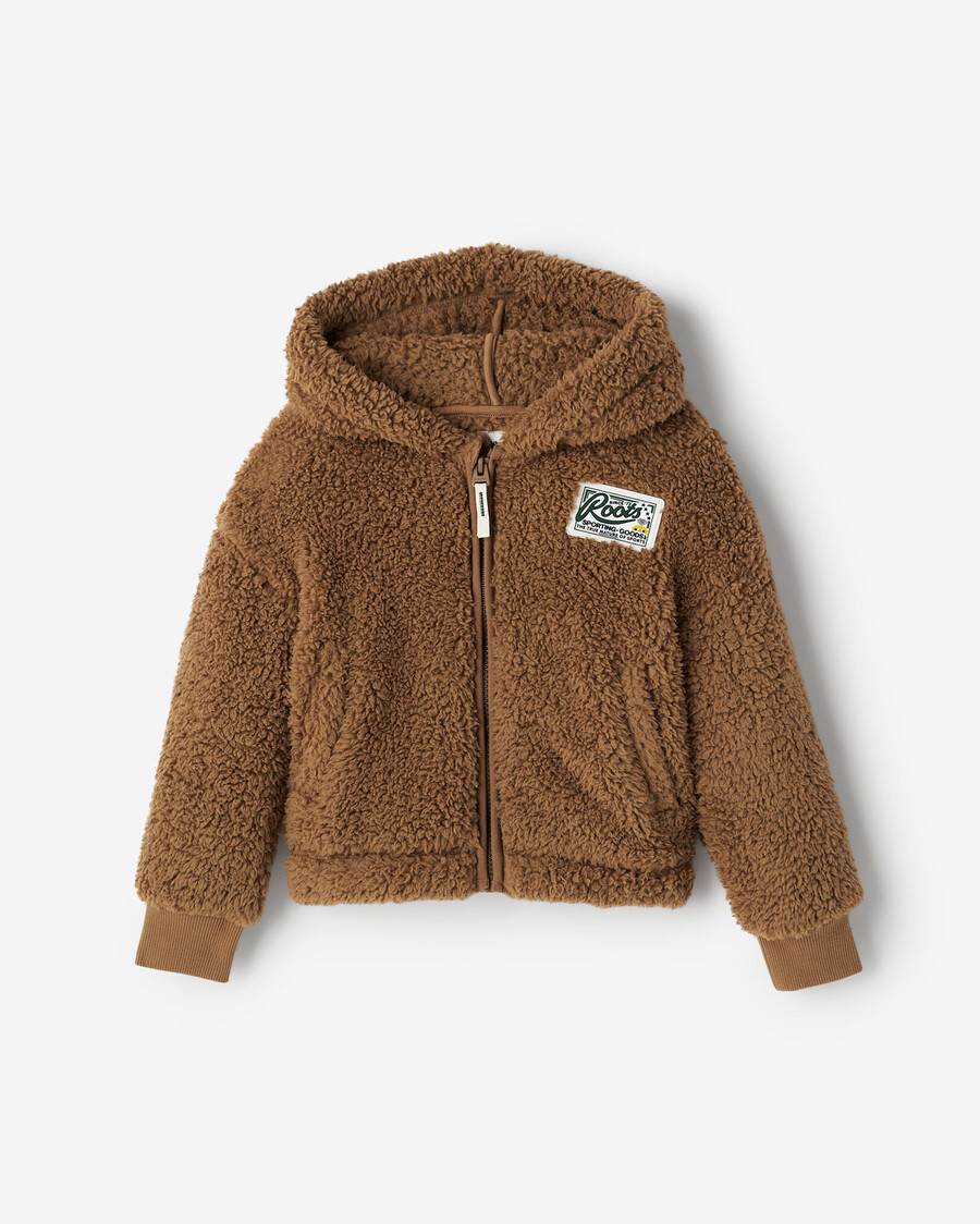 sweat à capuche zippé en polaire de mouton retournée creekside pour tout-petit