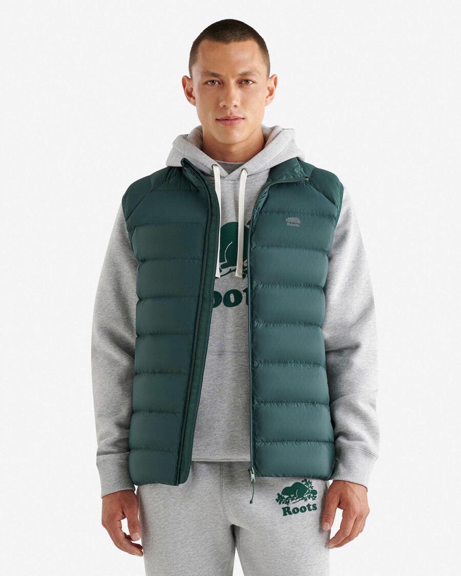 gilet de rangement roots down